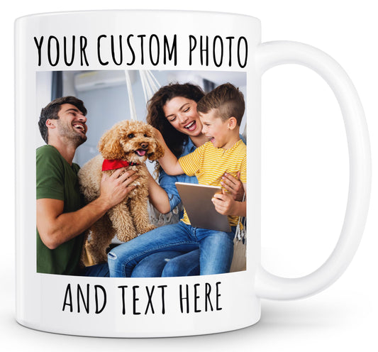 Optima Customizable 11oz Coffee Mug - Personalized Photo & Text Print