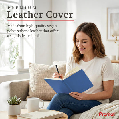 Optima Premium A5 Personalized Journal - PU Leather, 192 Pages