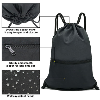 Optima Premium Drawstring Gym Backpack - Lightweight & Versatile