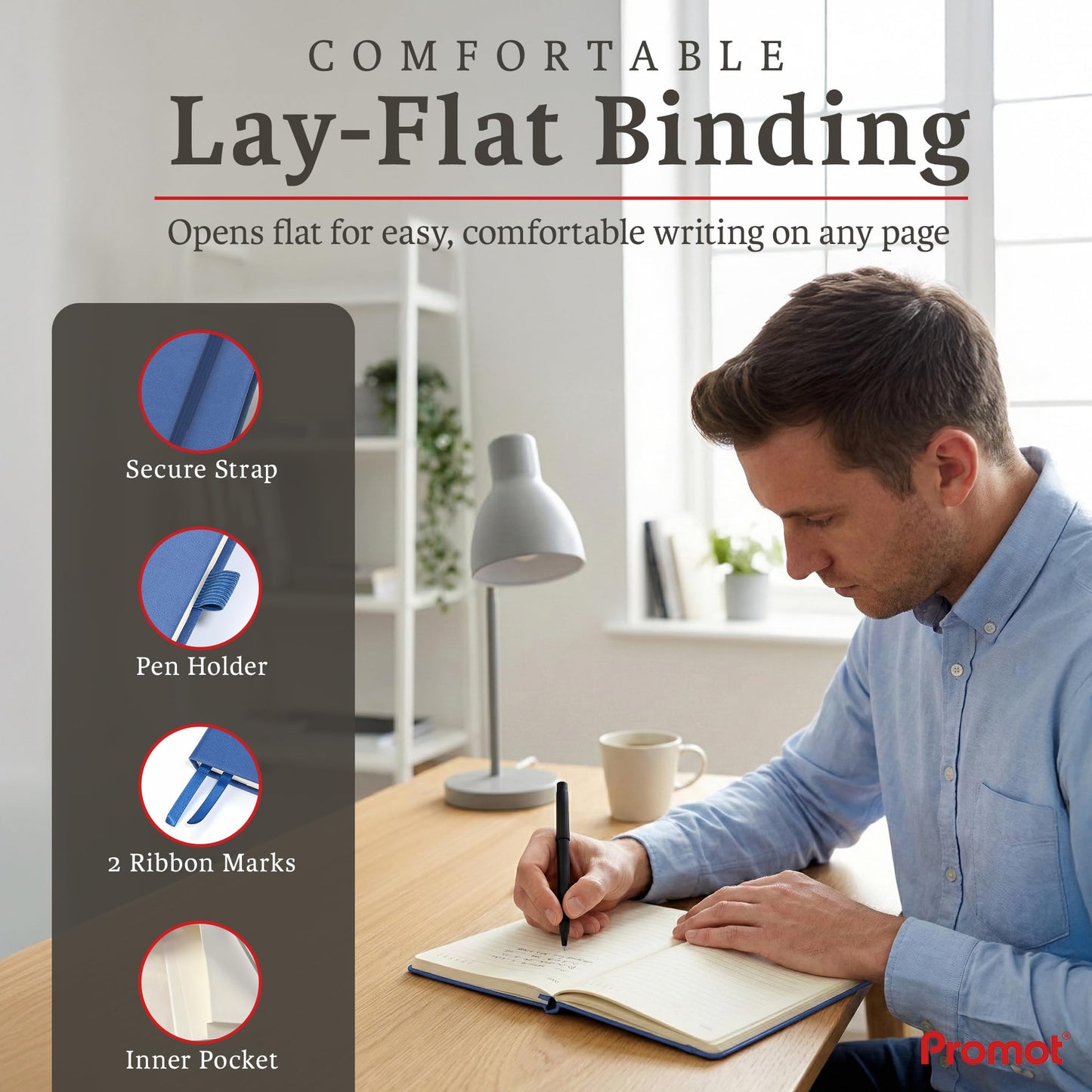 Optima Premium A5 Personalized Journal - PU Leather, 192 Pages
