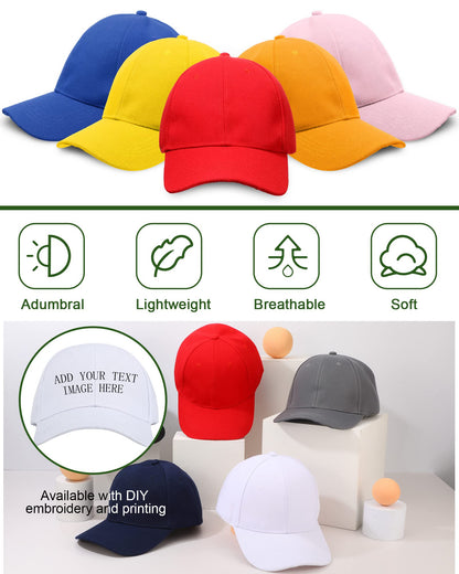 Optima Premium Adjustable Baseball Cap - 36 Pack Sublimation Hats