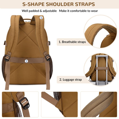 Optima Water-Resistant Backpack for Teens - Fits 15.6" Laptop
