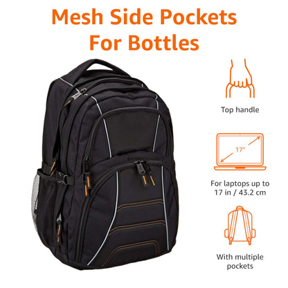 Optima Premium Laptop Backpack - Fits Up to 17-Inch Laptops