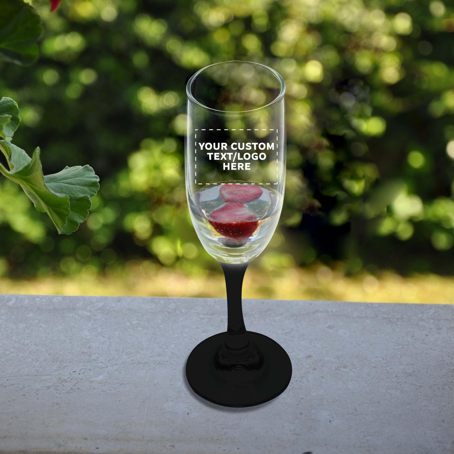 Optima Premium Champagne Flutes - 6.25 oz - 100 Pack - Customizable
