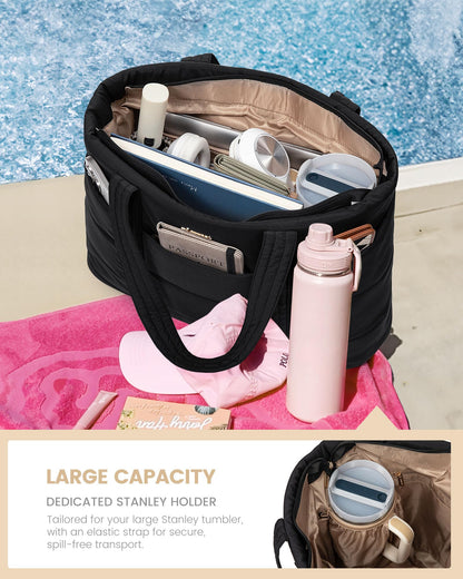 Optima Premium Large Puffer Tote Bag - Lightweight Work & Travel