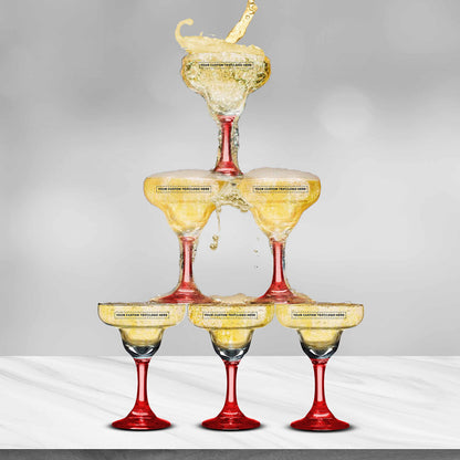Optima Premium Margarita Glass Set - 10 x 9 oz. Personalized Barware