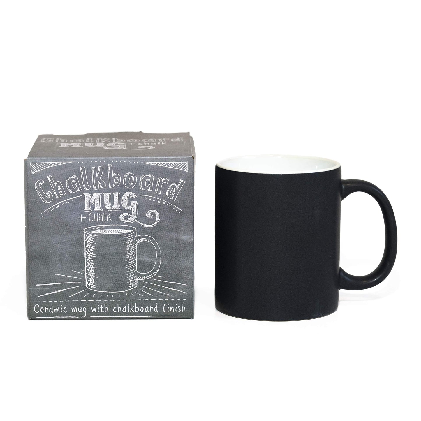 Optima Personalized Ceramic Coffee Mug - Chalkboard Design Included