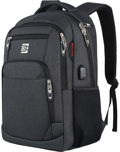 Optima Premium Anti-Theft Laptop Backpack - 15.6 Inch, Water Resistant