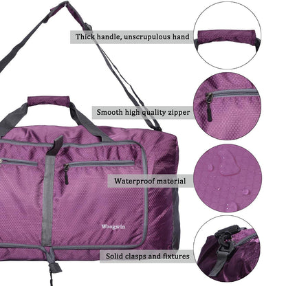 Optima Premium Waterproof 60L Travel Duffel Bag - Foldable & Versatile
