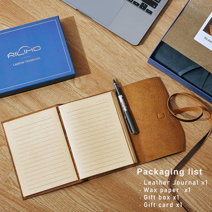 Optima Premium Leather Journal - 5x7 Handmade Vintage Notebook