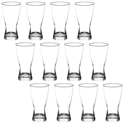 Optima Premium Pilsner Glasses - 13.25 oz, Set of 12, Made in USA