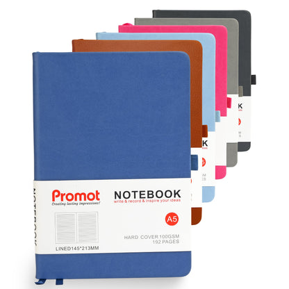 Optima Premium A5 Personalized Journal - PU Leather, 192 Pages