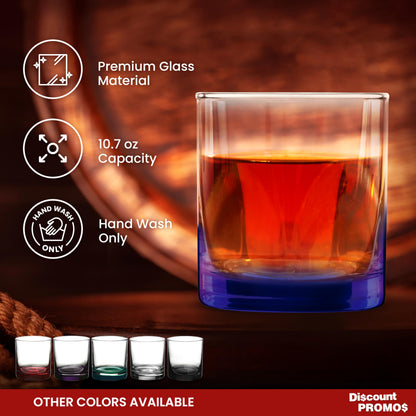 Optima Premium Whiskey Glass Set - 10.5 oz, Pack of 12
