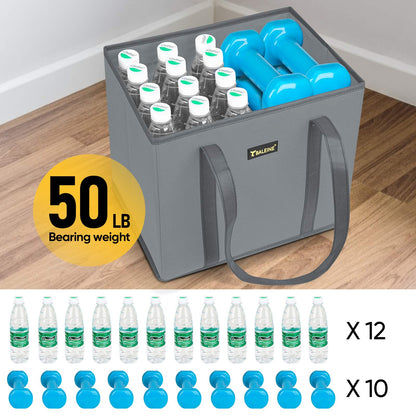 Optima Premium Foldable Grocery Tote - Reinforced Bottom & Handles