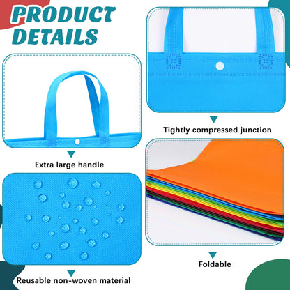 Optima Premium Reusable Tote Bag - 150 Pcs, Non-Woven, Multicolor