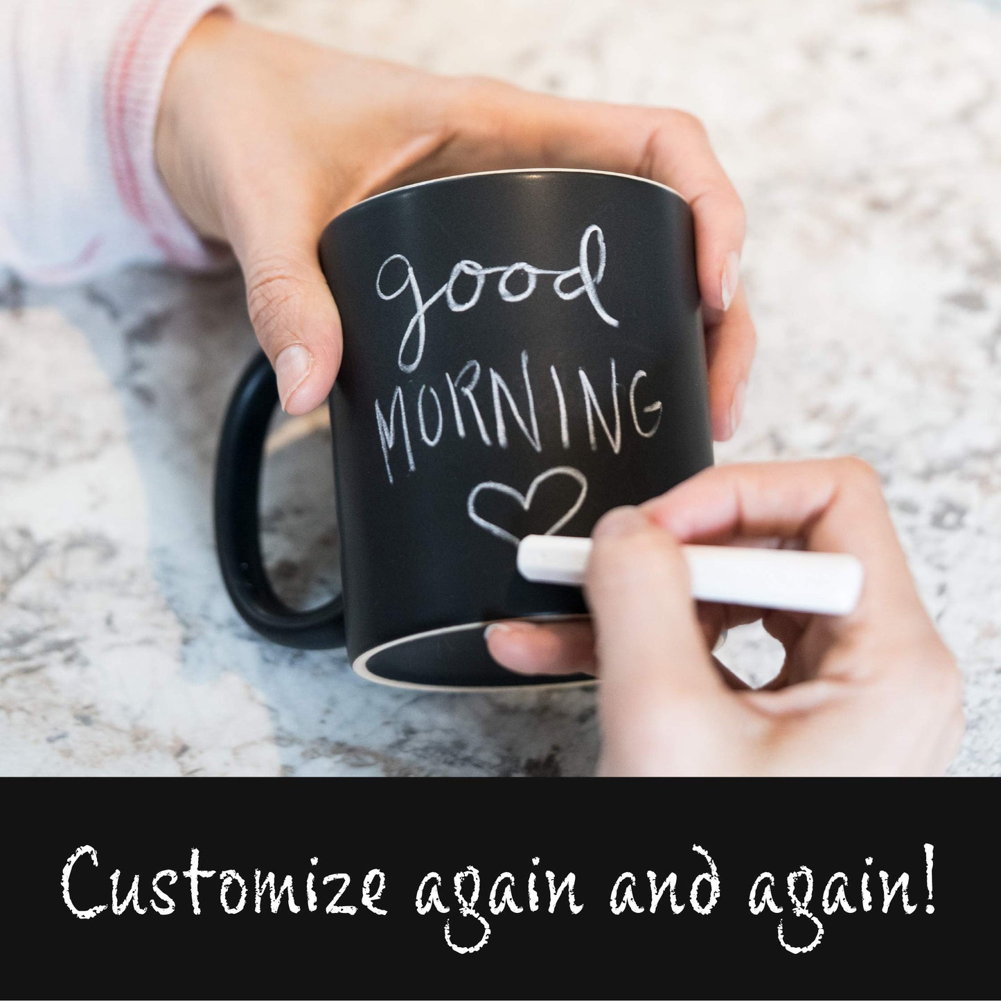Optima Personalized Ceramic Coffee Mug - Chalkboard Design Included