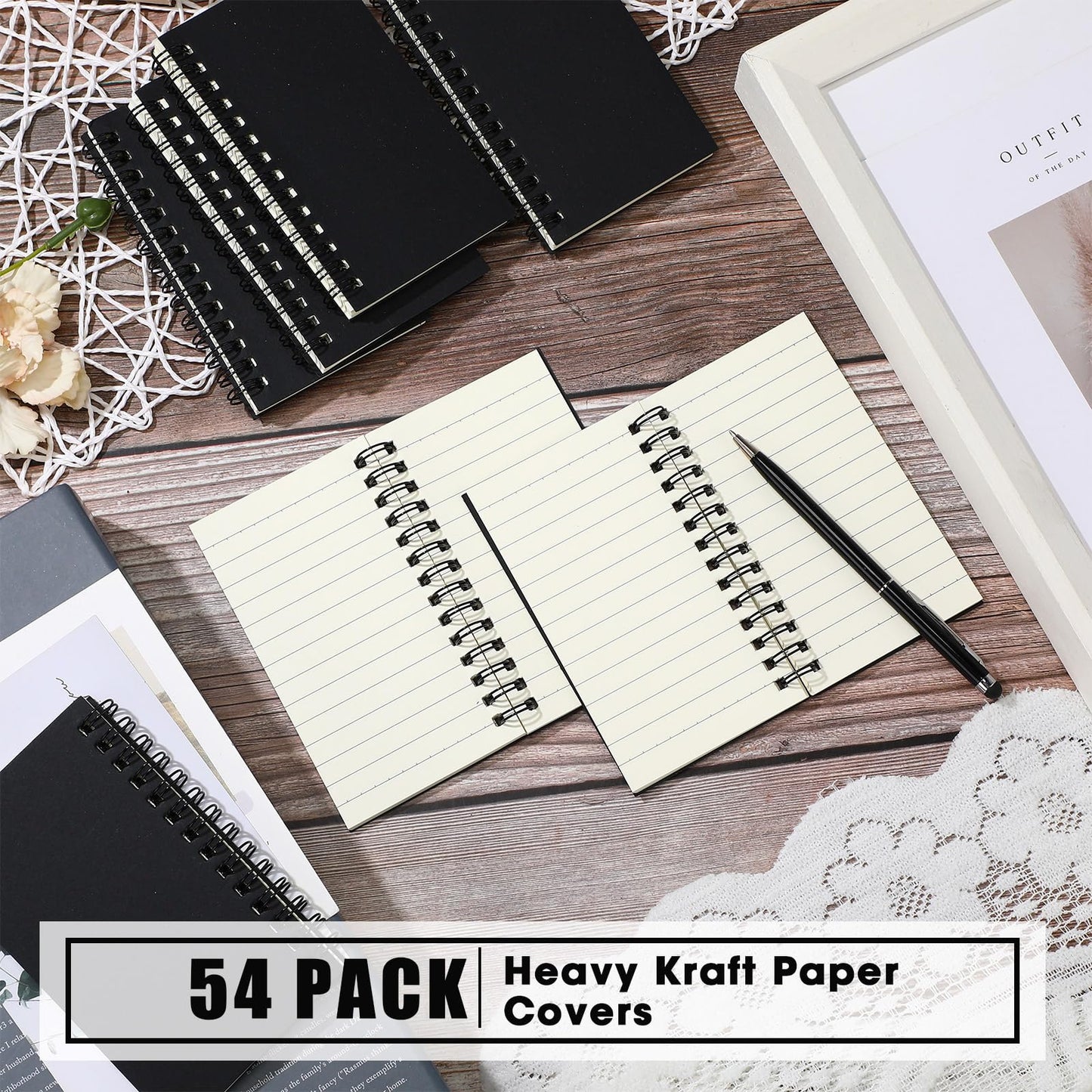Optima Premium Mini Notepads - 3x5 Pocket Notebooks, 120 Pages