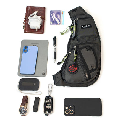 Optima Adventure Sling Backpack - Durable Crossbody for Tablets & Hiking