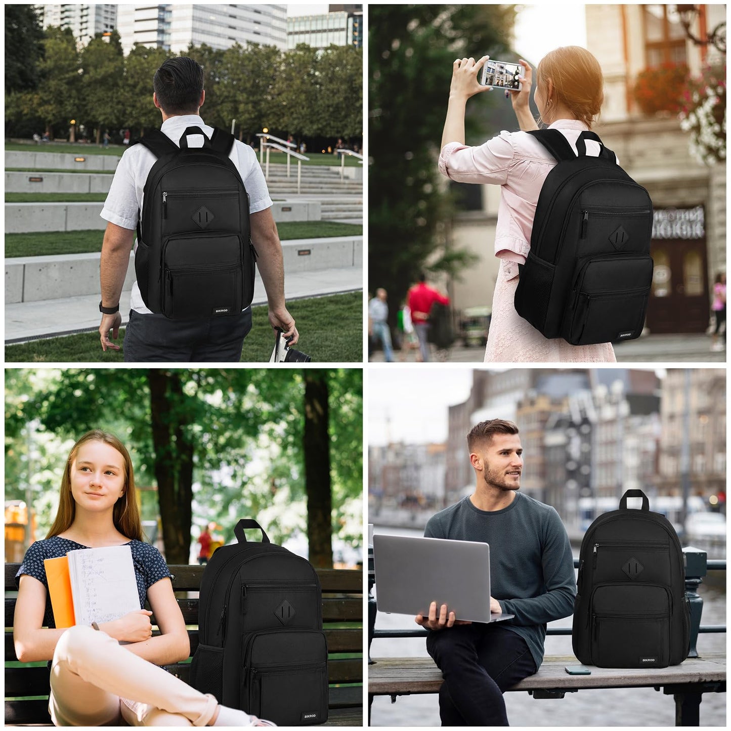 Optima Premium 15.6 Inch Laptop Backpack - Compact Black Design