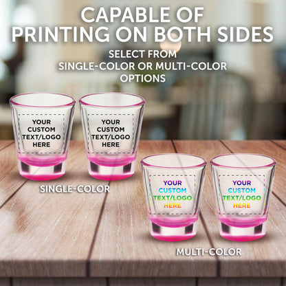 Optima Custom 1.75 oz Shot Glasses - Set of 100 for Events