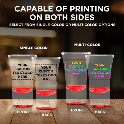 Optima Customizable 2 oz. Shot Glasses - 100 Pack, Etched Design