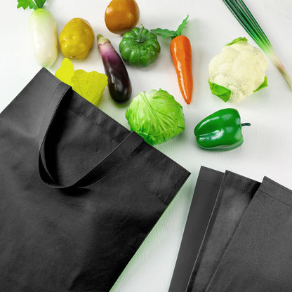 Optima Premium Reusable Canvas Tote Bags - 15'' x 16'' (100 Pcs)