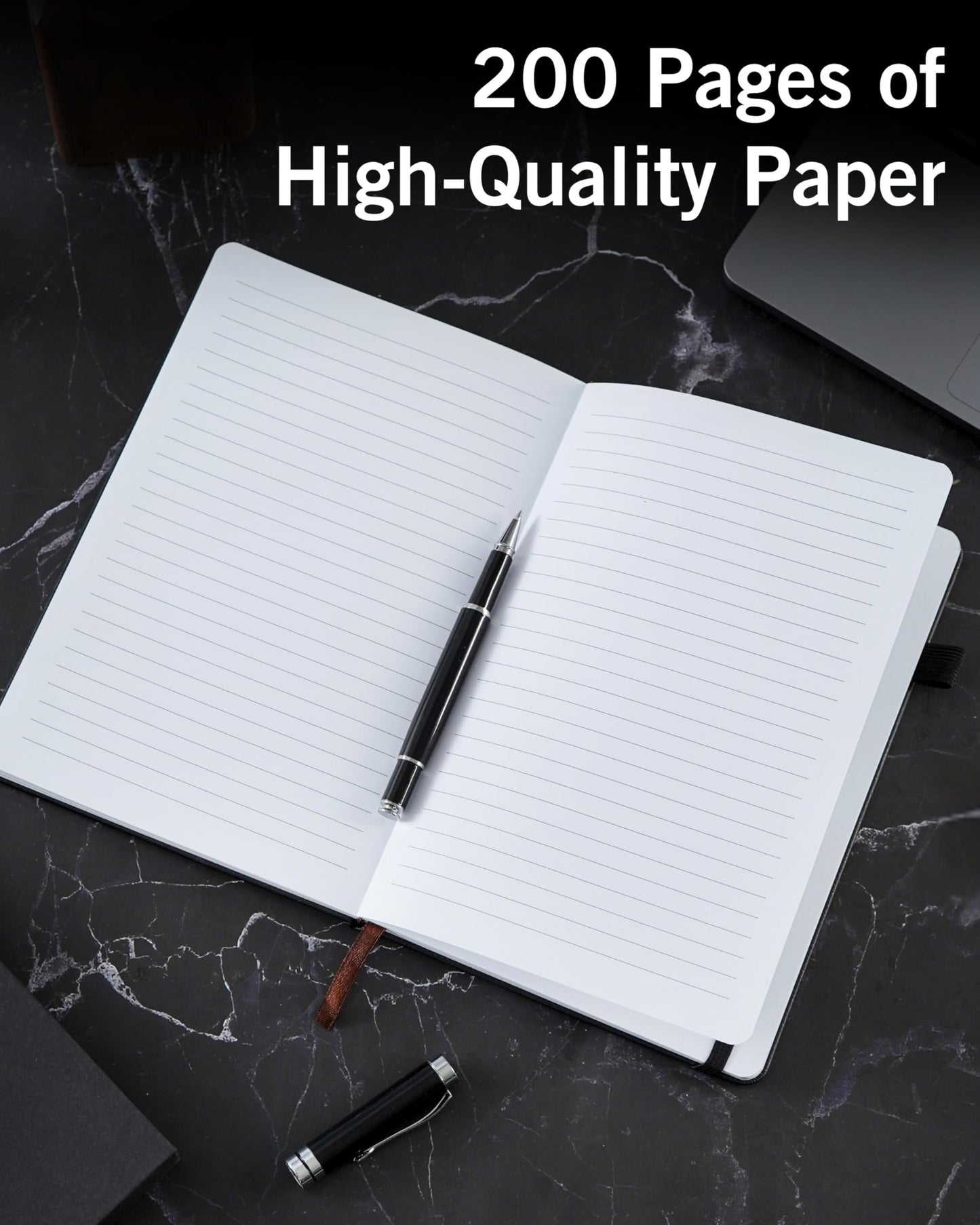 Optima Premium Leather A5 Notebook - Personalized Travel Journal