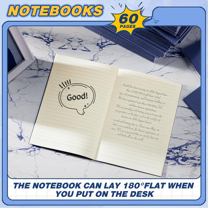Optima Premium Kraft A5 Softcover Journals - 100 Pack, 60 Pages