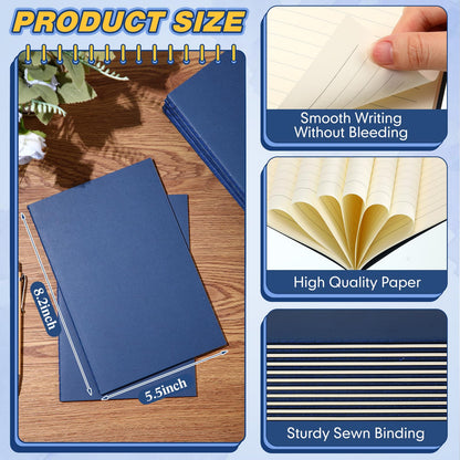 Optima Premium Kraft A5 Softcover Journals - 100 Pack, 60 Pages