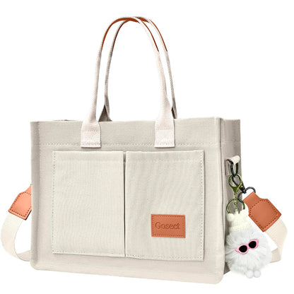 Optima Premium Canvas Tote Bag - Versatile Everyday Shoulder Bag