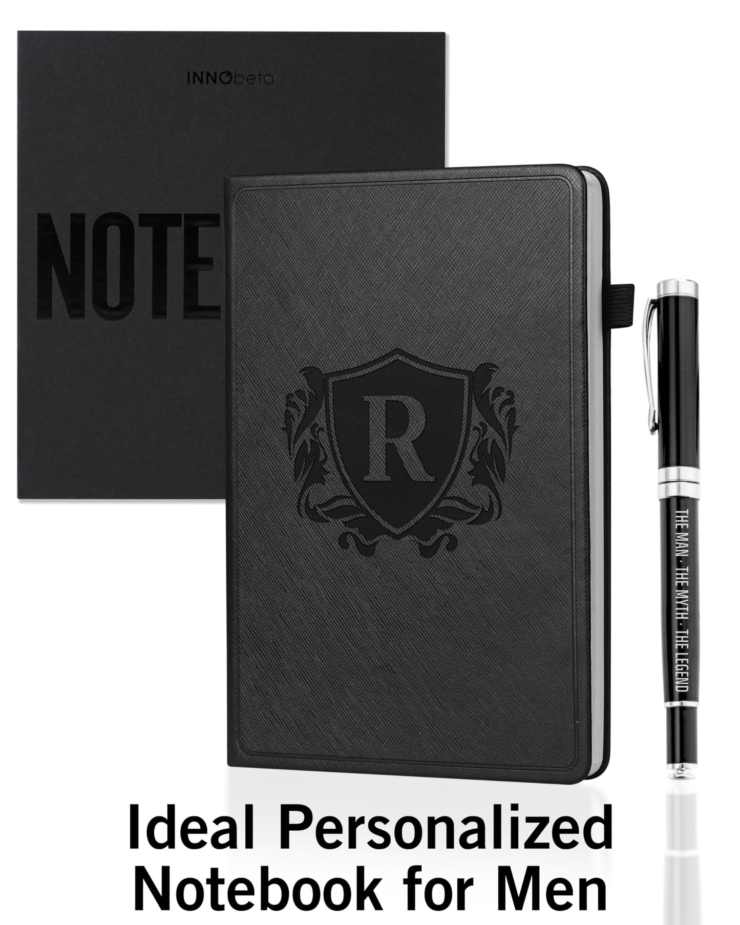 Optima Premium Leather A5 Notebook - Personalized Travel Journal
