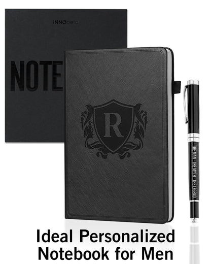 Optima Premium Leather A5 Notebook - Personalized Travel Journal