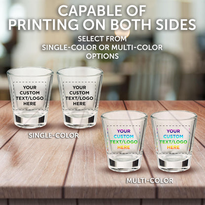 Optima Custom Shot Glasses Set - 1.75 oz, 100 Pack for Events