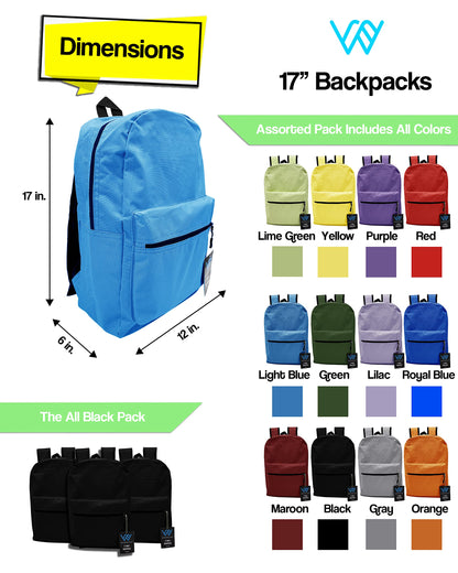 Optima Lightweight 17-Inch Backpack - 12 Pack for Events & Travel