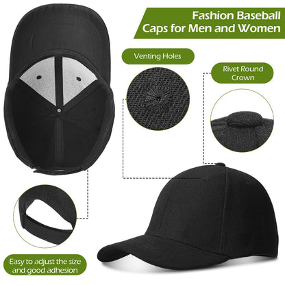 Optima Premium Adjustable Baseball Cap - Unisex, Assorted Colors