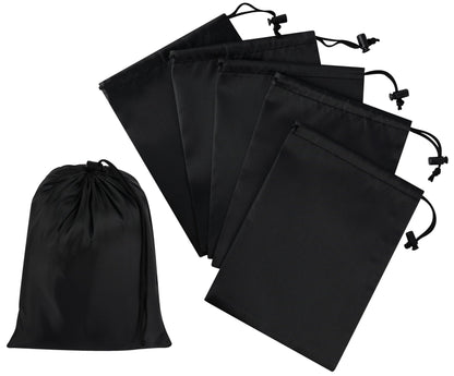 Optima Premium Nylon Drawstring Bags - 7x9 Inch Set of 6
