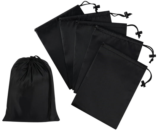 Optima Premium Nylon Drawstring Bags - 7x9 Inch Set of 6