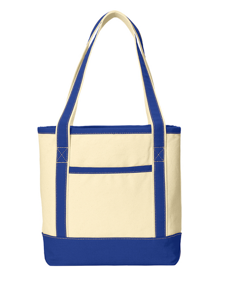 Daily Med/Large Cotton Canvas Two-tone Tote Bags Optima