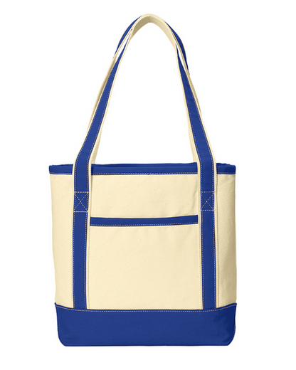 Daily Med/Large Cotton Canvas Two-tone Tote Bags Optima
