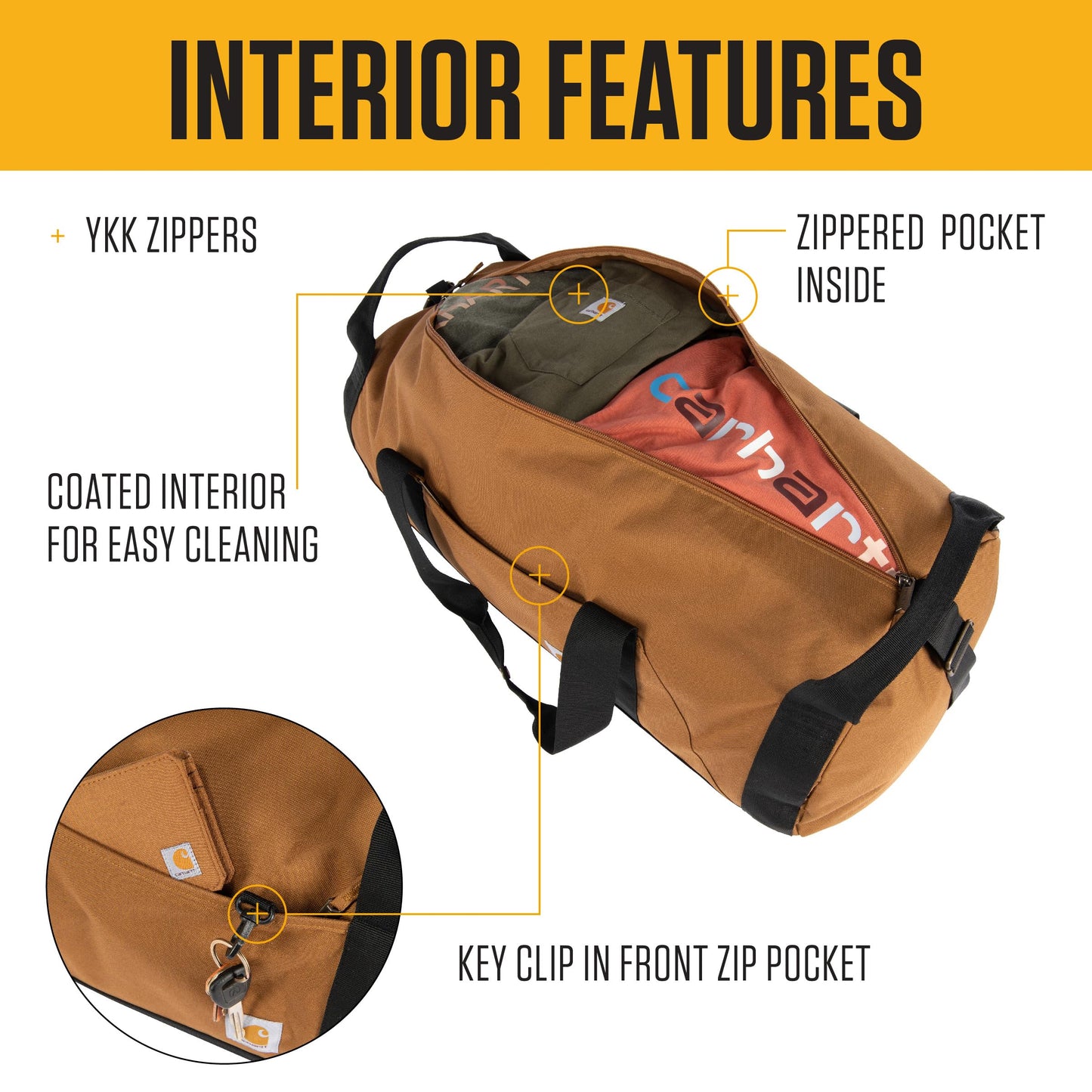 Optima Heavy-Duty 60L Water-Resistant Duffel Bag for Travel & Gym