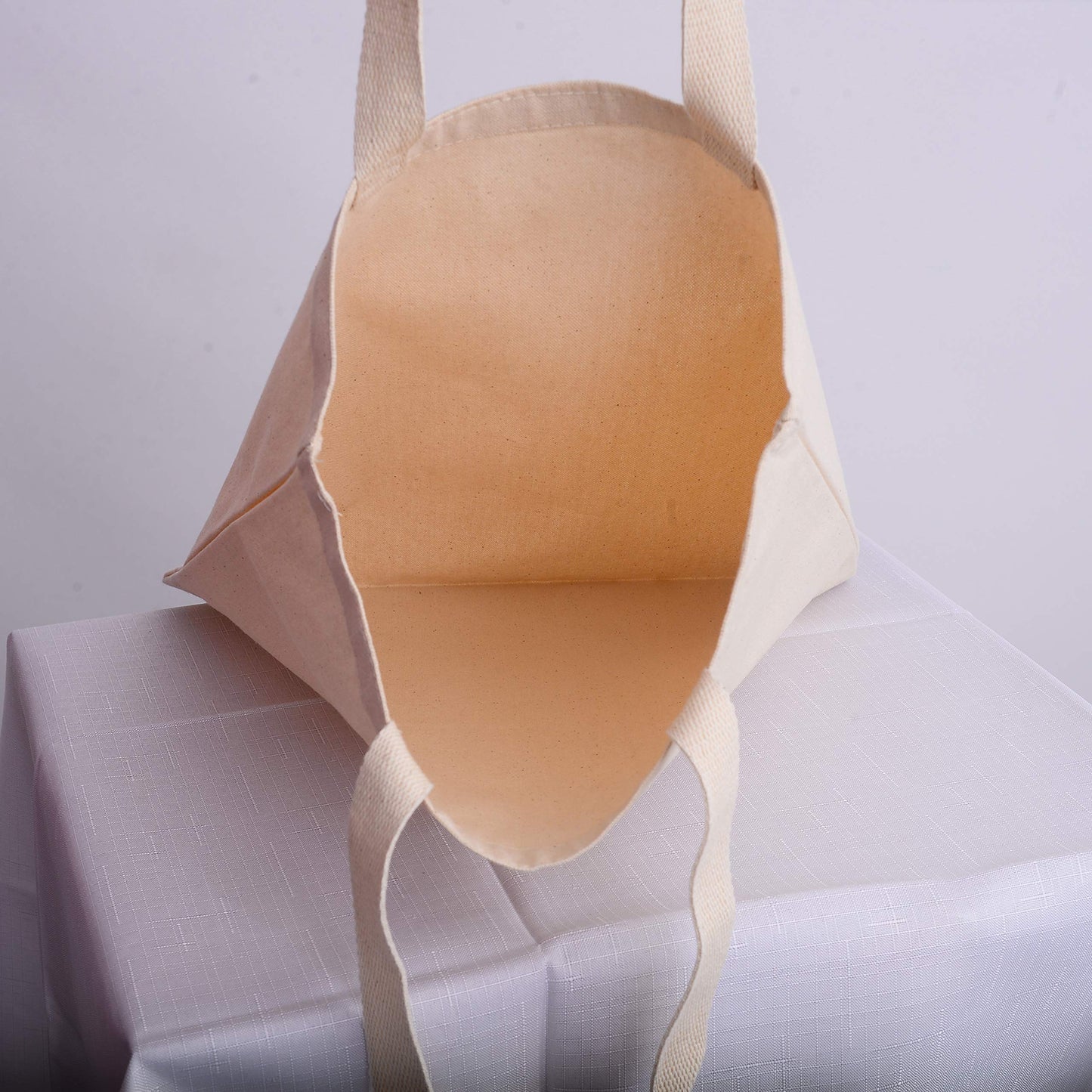 Optima Premium Cotton Canvas Tote Bag with Bottom Gusset