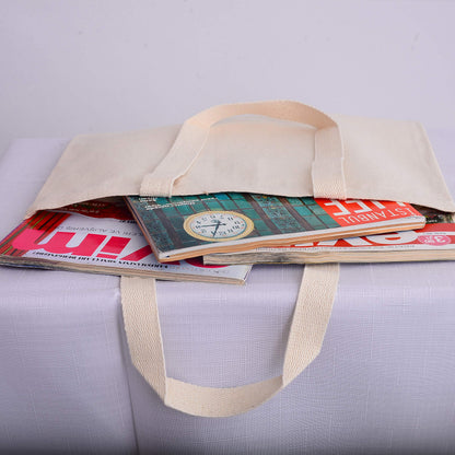Optima Premium Cotton Canvas Tote Bag with Bottom Gusset