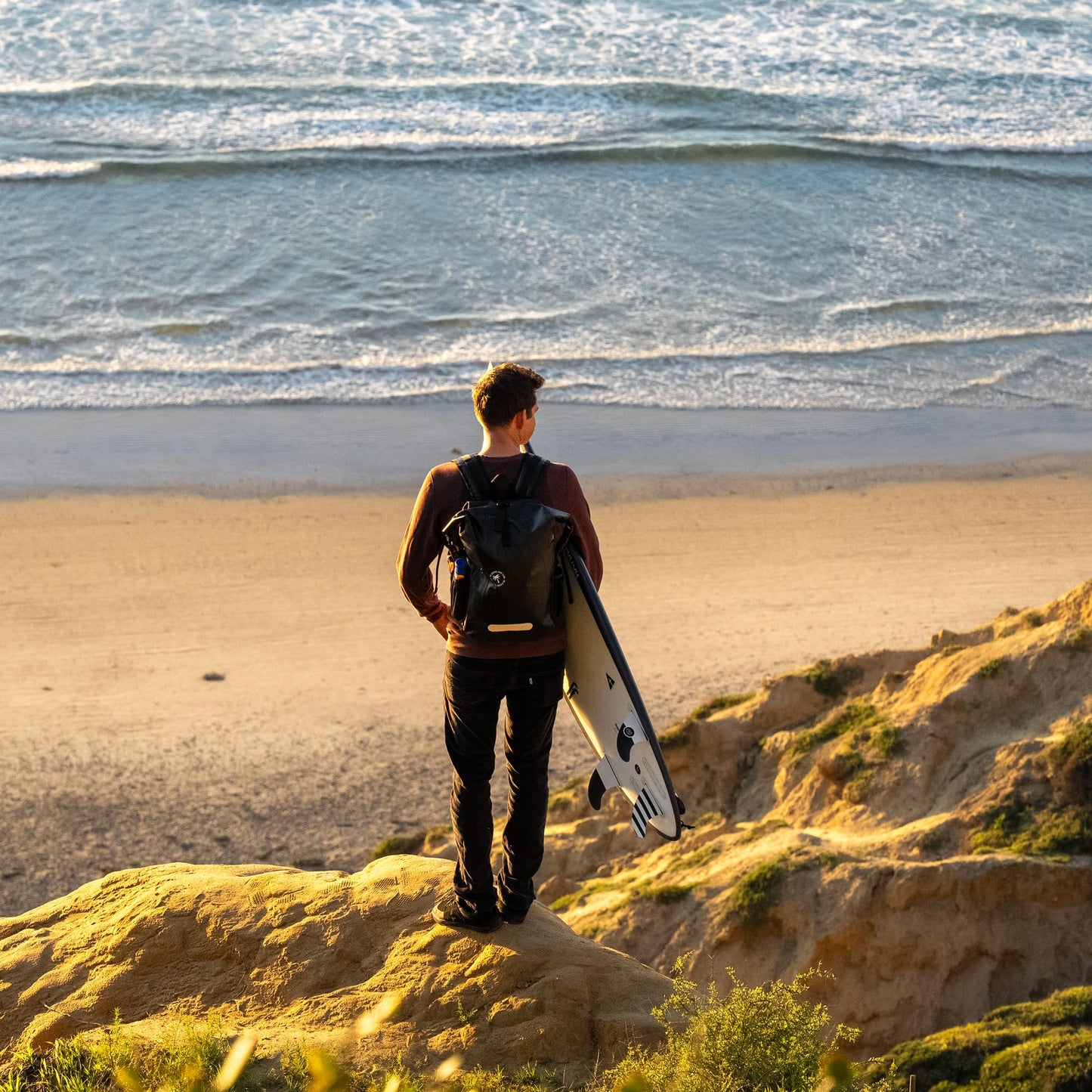 Optima Waterproof Surf Backpack - 25L Heavy Duty with Laptop Sleeve