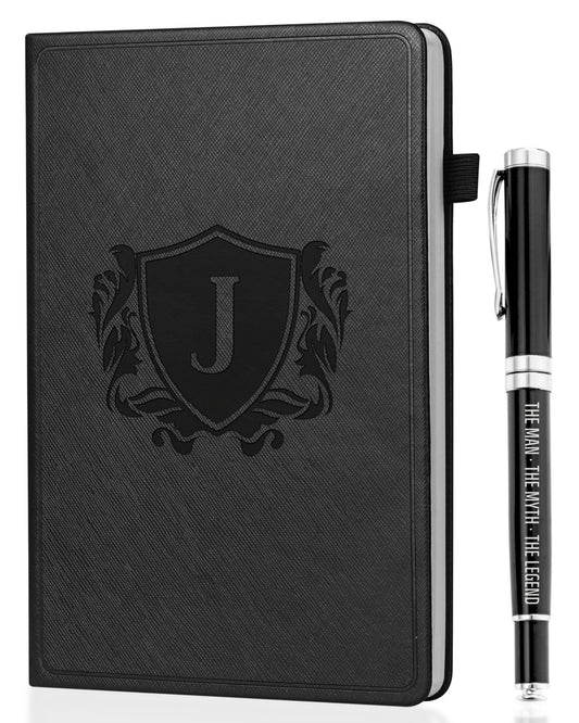 Optima Premium Leather A5 Notebook - Personalized Travel Journal