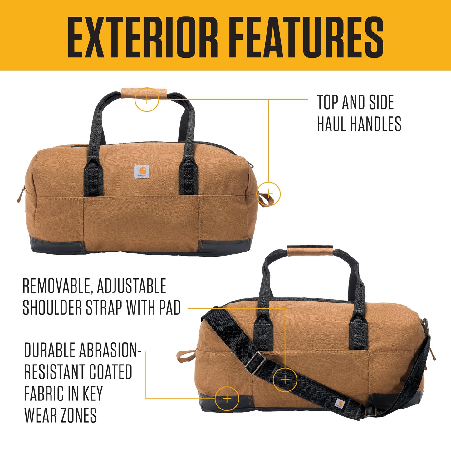Optima Heavy-Duty 55L Duffel Bag for Travel & Gym