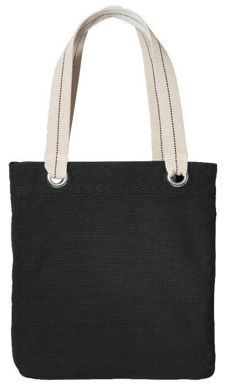 Colorful Cotton Canvas Allie Tote Bag with Interior Lining Optima