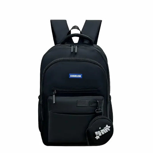Clouds Love School Bag|Tuition Bag|College Backpack|ForGirls&Women|Waterproof Bag (Black) Optima