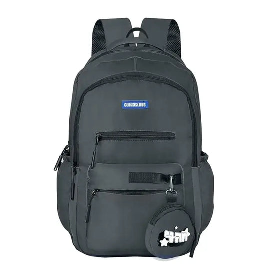 Clouds Love School Bag|Tuition Bag|College Backpack|ForGirls&Women|Waterproof Bag (Dark Grey) Optima