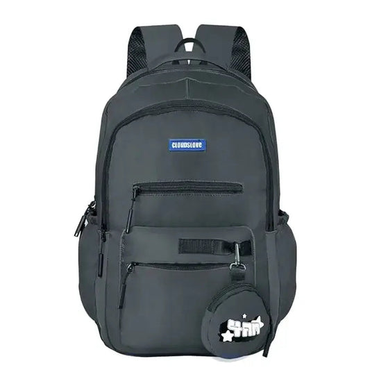 Clouds Love School Bag|Tuition Bag|College Backpack|ForGirls&Women|Waterproof Bag (Dark Grey) Optima