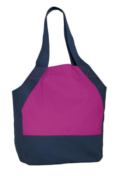 On-the-Go Cotton Canvas Tote Bag with Magnet Snaps Closure Optima